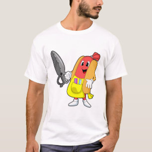 Camiseta Hotdog como peluquero con tijeras