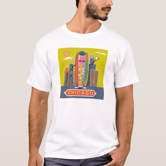 Camiseta Hotdog de Chicago (Anverso)