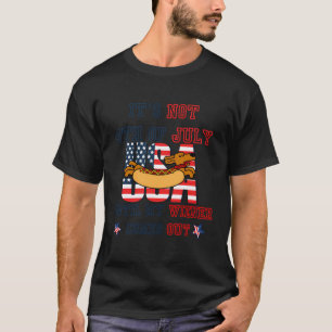 Camiseta Hotdog Funny No Es El 4 De Julio Hasta Mi Visera