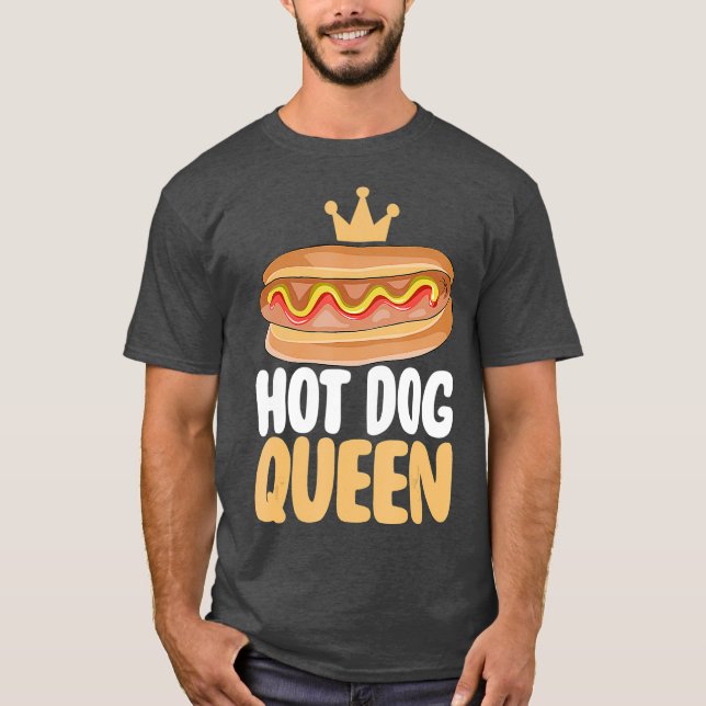 Camiseta Hotdog Gigante de perro caliente Reina (Anverso)