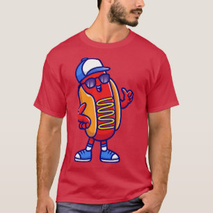 Camiseta Hotdog Guay Con Gafas De Sol Y Personalizado Gorra