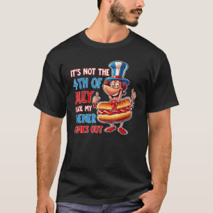 Camiseta Hotdog No es el 4 de julio hasta que mi compañera