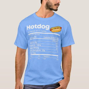 Camiseta Hotdog Nutrition Facts Navidades de Acción de Grac
