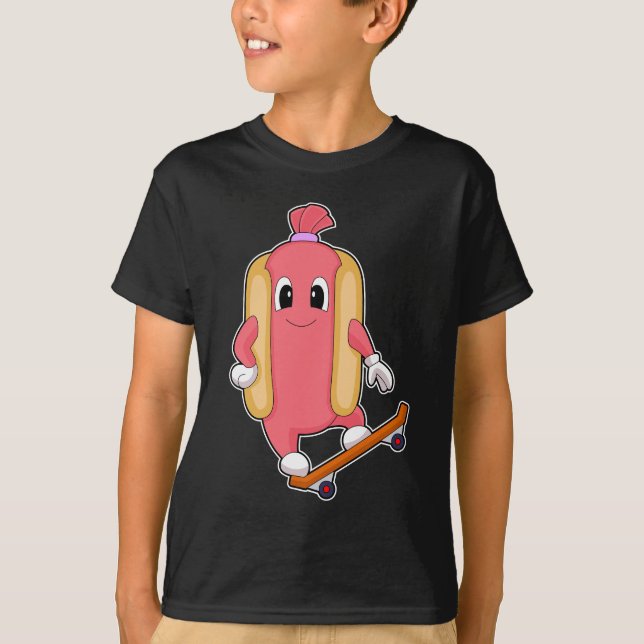 Camiseta Hotdog Skateboard Sports (Anverso)