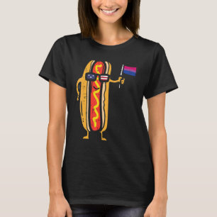 Camiseta Hotdog Us Flag Gafas de sol Bisexual Bandera Bi Pr