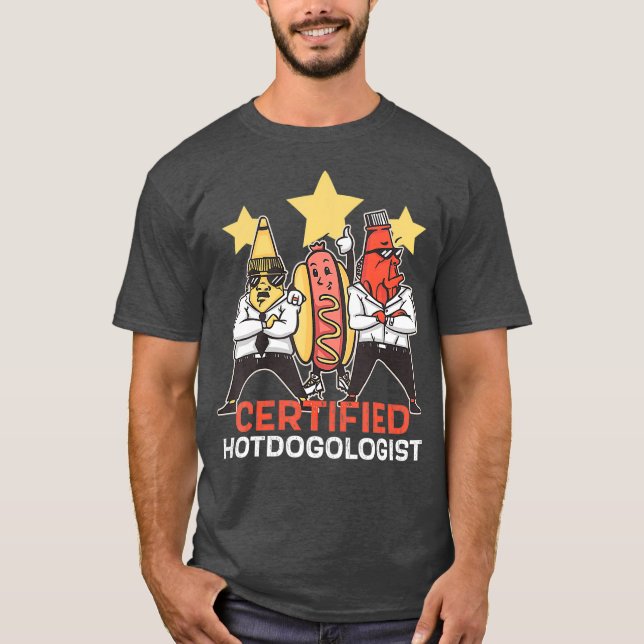 Camiseta Hotdog verificado de regalo gracioso (Anverso)