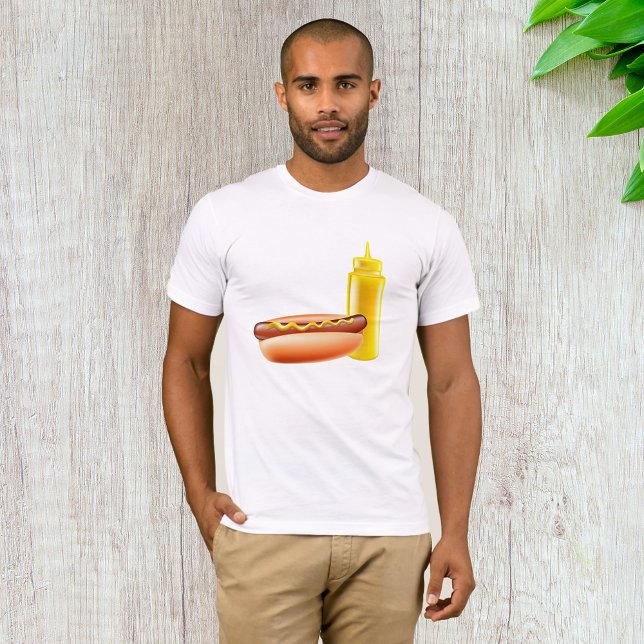 Camiseta Hotdog With Mustard Bottle Mens T-Shirt (Subido por el creador)