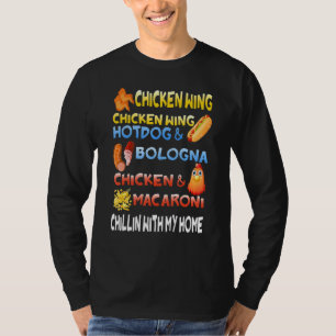 Camiseta Hotdog Y Niños De Bolonia De Gallina De Pollo Wing