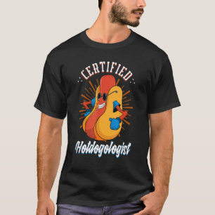 Camiseta Hotdogólogo certificado Franks Sausage Hot