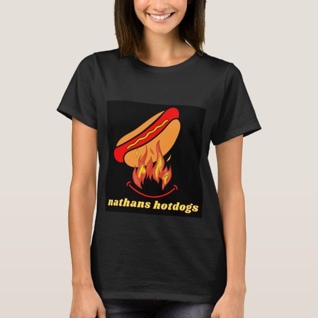 Camiseta hotdogs de nathans (Anverso)
