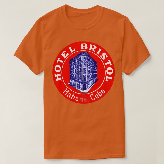 Camiseta Hotel Bristol La Habana Cuba 1935 (Diseño del anverso)