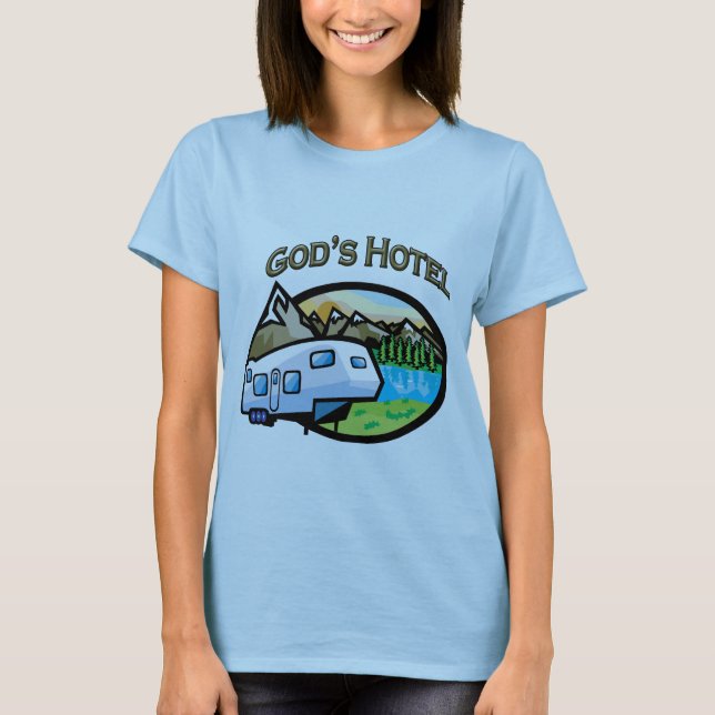 Camiseta Hotel de dioses (Anverso)