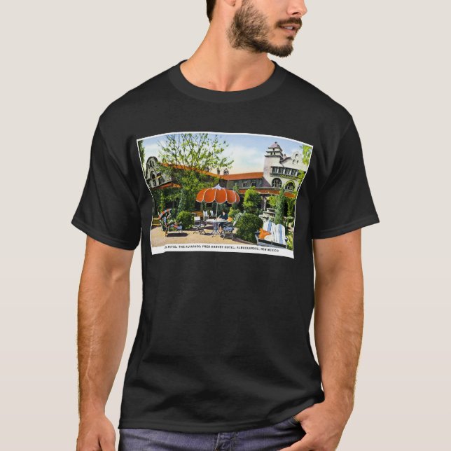 Camiseta Hotel de Fred Harvey, Albuqurque, New México (Anverso)