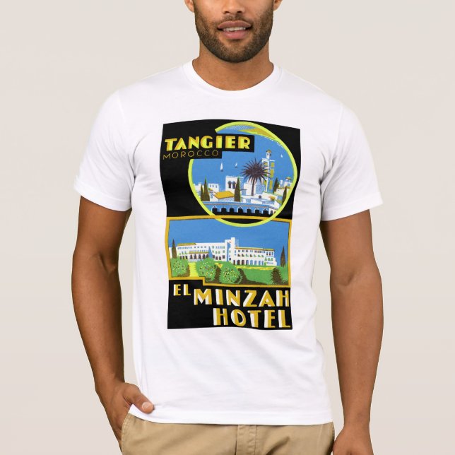 Camiseta Hotel del EL Minzah, Tánger (Anverso)