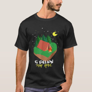 Camiseta Hotel Funny Camping De 5 Billones De Estrellas