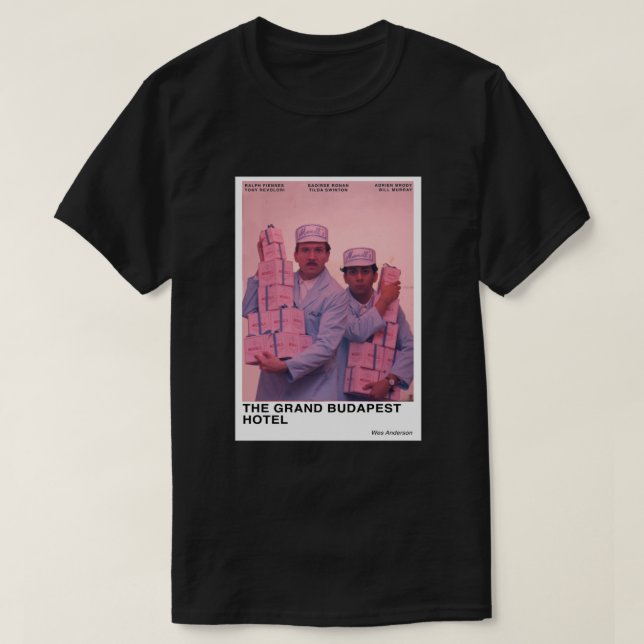Camiseta Hotel Grand Budapest (Diseño del anverso)
