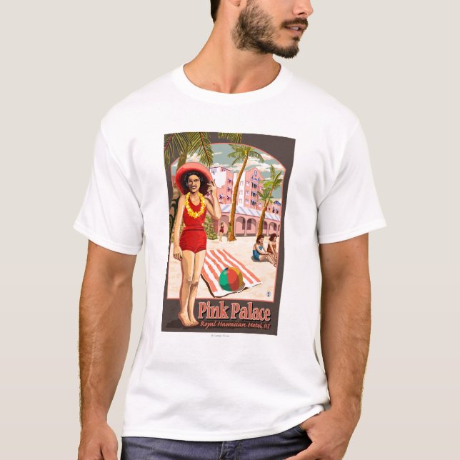 Camiseta Hotel hawaiano real en Hawaii (Anverso)