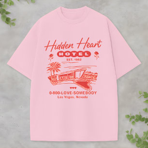 Camiseta Hotel Hidden Heart Vintage Retro Diseño de Las Veg