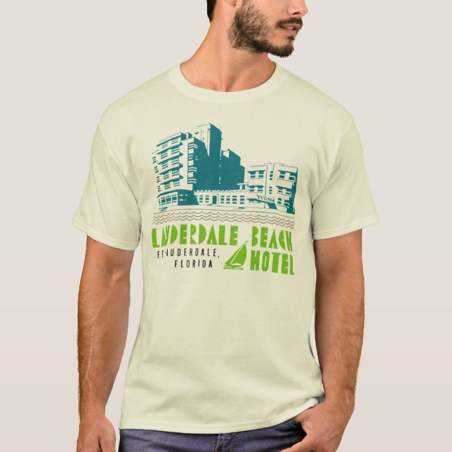 Camiseta Hotel Lauderdale Beach - Retro (Anverso)