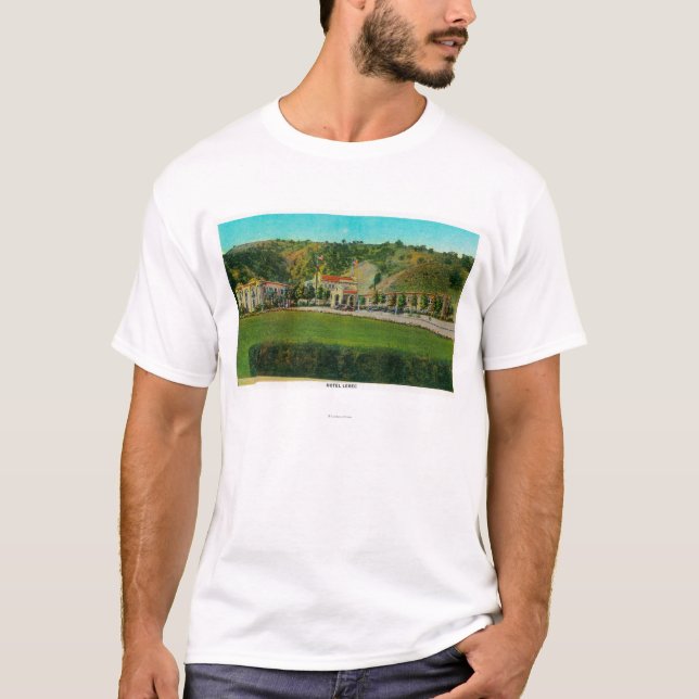 Camiseta Hotel Lebec y ruta de GroundsRidge, CA (Anverso)