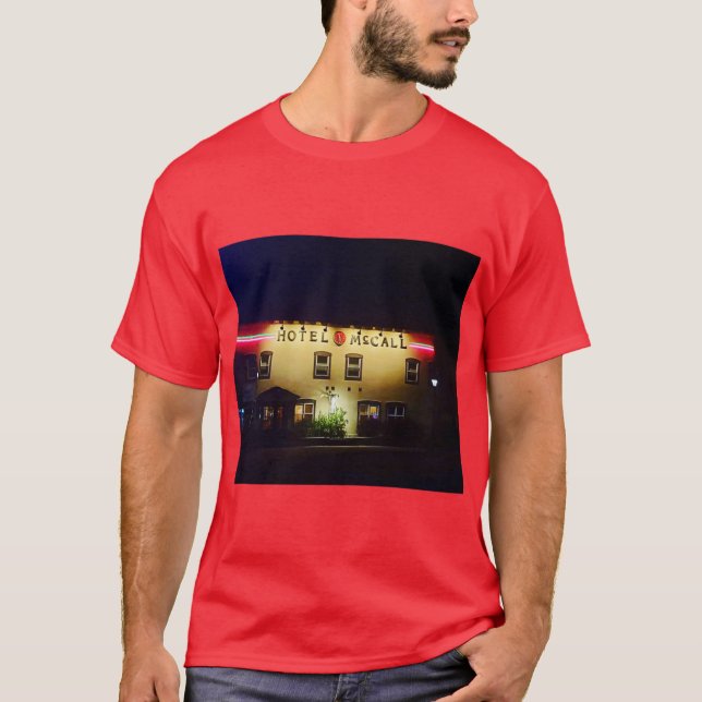 Camiseta Hotel Mcall encendido (Anverso)