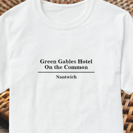 Camiseta Hotel o restaurante Nombre T-Shirt