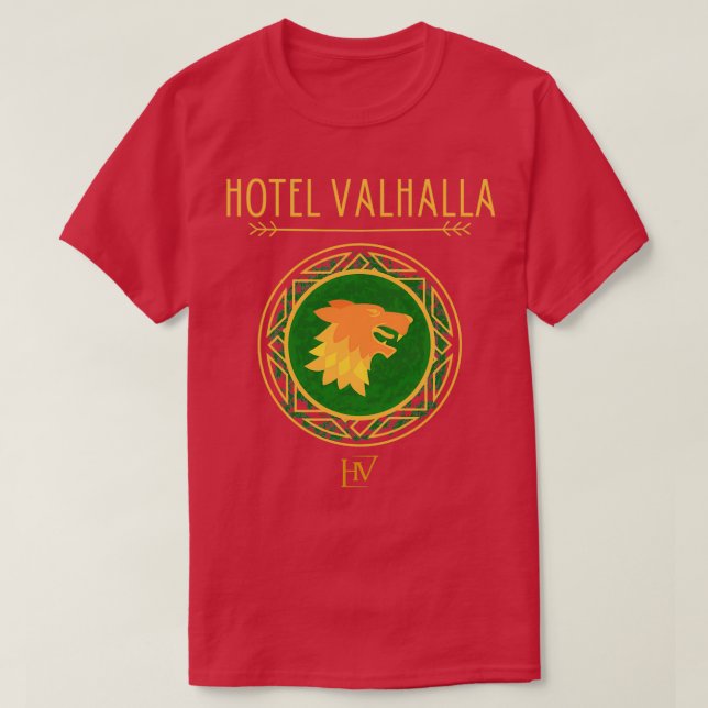 Camiseta Hotel Valhalla Standard (Diseño del anverso)