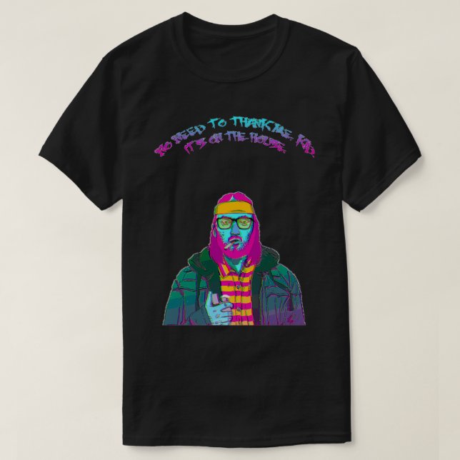 Camiseta Hotline Miami Beard Art (Diseño del anverso)