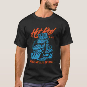 Camiseta Hotrod Dragster Race Car Muscle Car Engine Coon