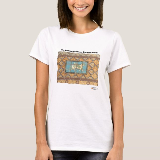 Camiseta HotSprings, AR Quapaw Dome Tiles II Regalos (Anverso)