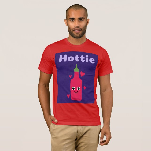 CAMISETA HOTTIE FUNNY HOT SAUCE T-SHIRT (Anverso completo)