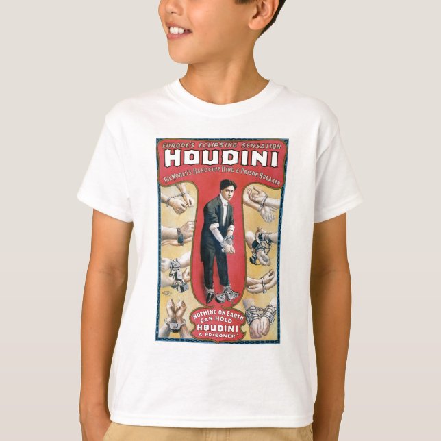 Camiseta Houdini ~ Artista de escape de esposas venecianas (Anverso)