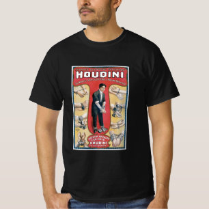 Camiseta Houdini ~ Artista de escape de manecilla de época