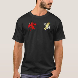 Camiseta Houlder Angel Devil Conscience Temptation Inner C