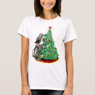 Camiseta Hound afgano alcanza los objetivos negros