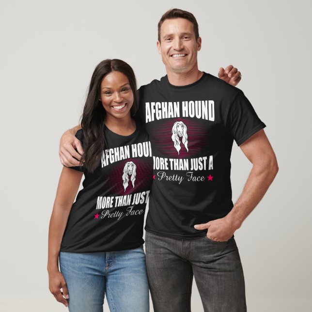Camiseta Hound afgano más que un regalo de cara de Bonito (Unisexo)
