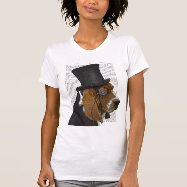 Camiseta Hound basset, Hound formal y Gorra (Anverso)