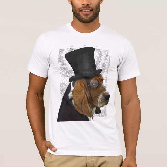 Camiseta Hound basset, Hound formal y Gorra (Anverso)