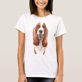 Camiseta Hound de base de color de agua