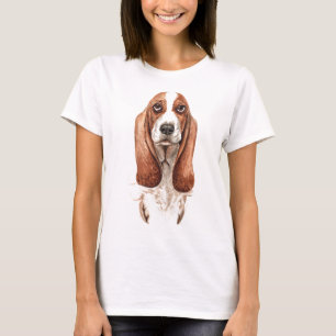 Camiseta Hound de base de color de agua