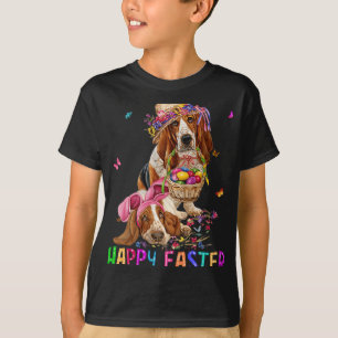 Camiseta Hound Dog Bunny Easter Costube Rabbit Feliz Pascua