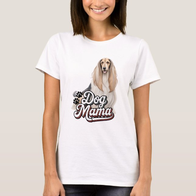 Camiseta Hound Dog Mama Afgano (Anverso)