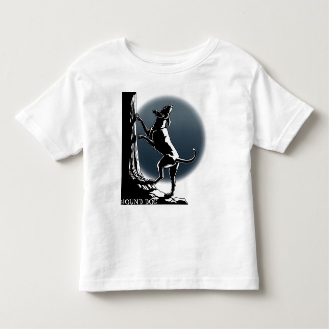 Camiseta Hound Dog Shirt Toddler Personalizado Dog (Anverso)