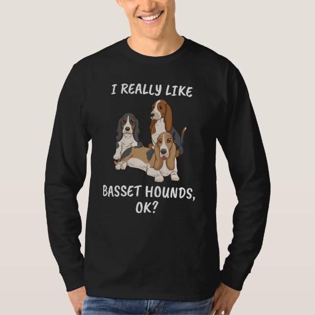 Camiseta Hound Hound Gift Hombres Perro Lover Perro Basset  (Anverso)