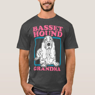 Camiseta Hound Hound Grandma Dog Dueña de un Perro Basset H