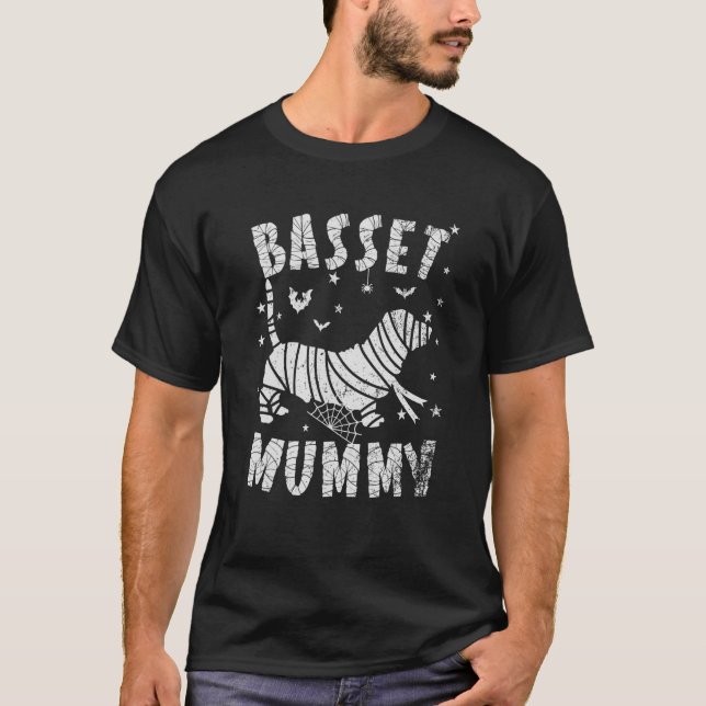 Camiseta Hound Hound Mummy Halloween (Anverso)
