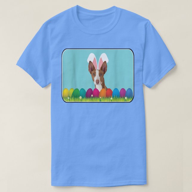 Camiseta Hound ibicenco con orejas conejitas  (Diseño del anverso)