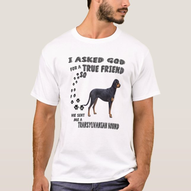Camiseta Hound Transilvano cita a mamá papá, cuchi húngaro (Anverso)