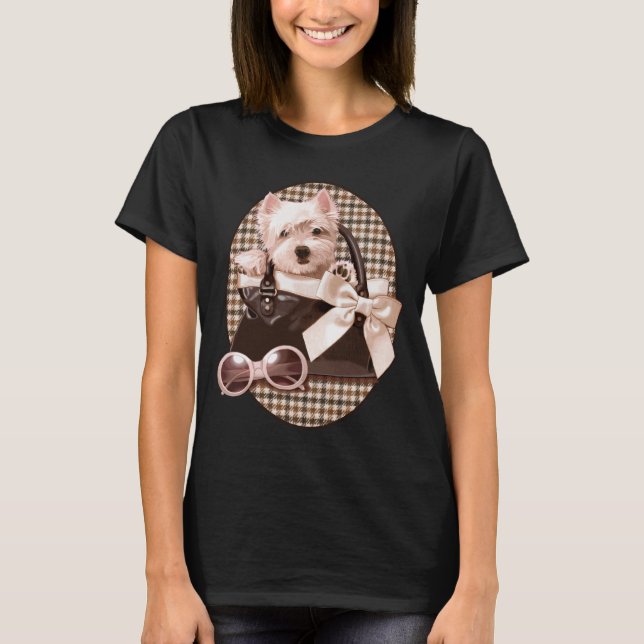 Camiseta Houndstoth Westie (Anverso)