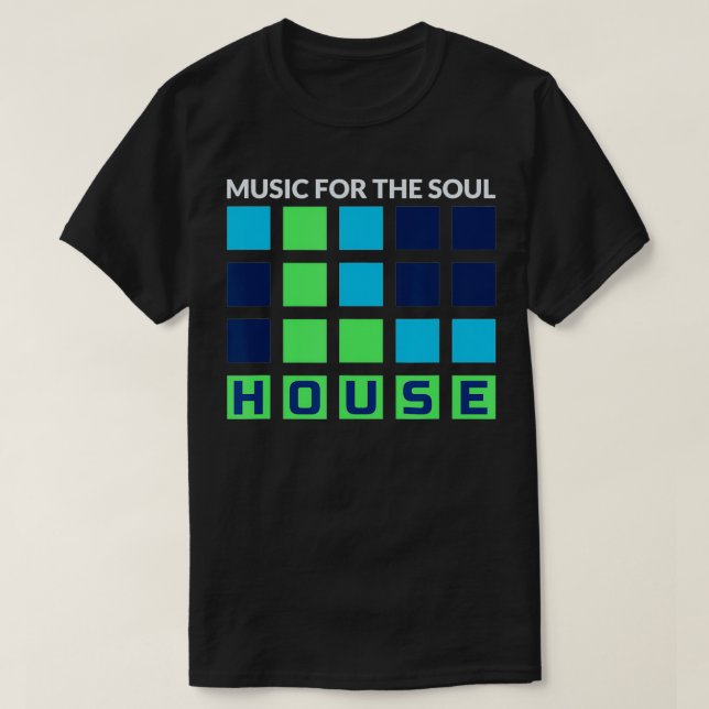 Camiseta House Music Deep House EDM DJ Festival de música  (Diseño del anverso)